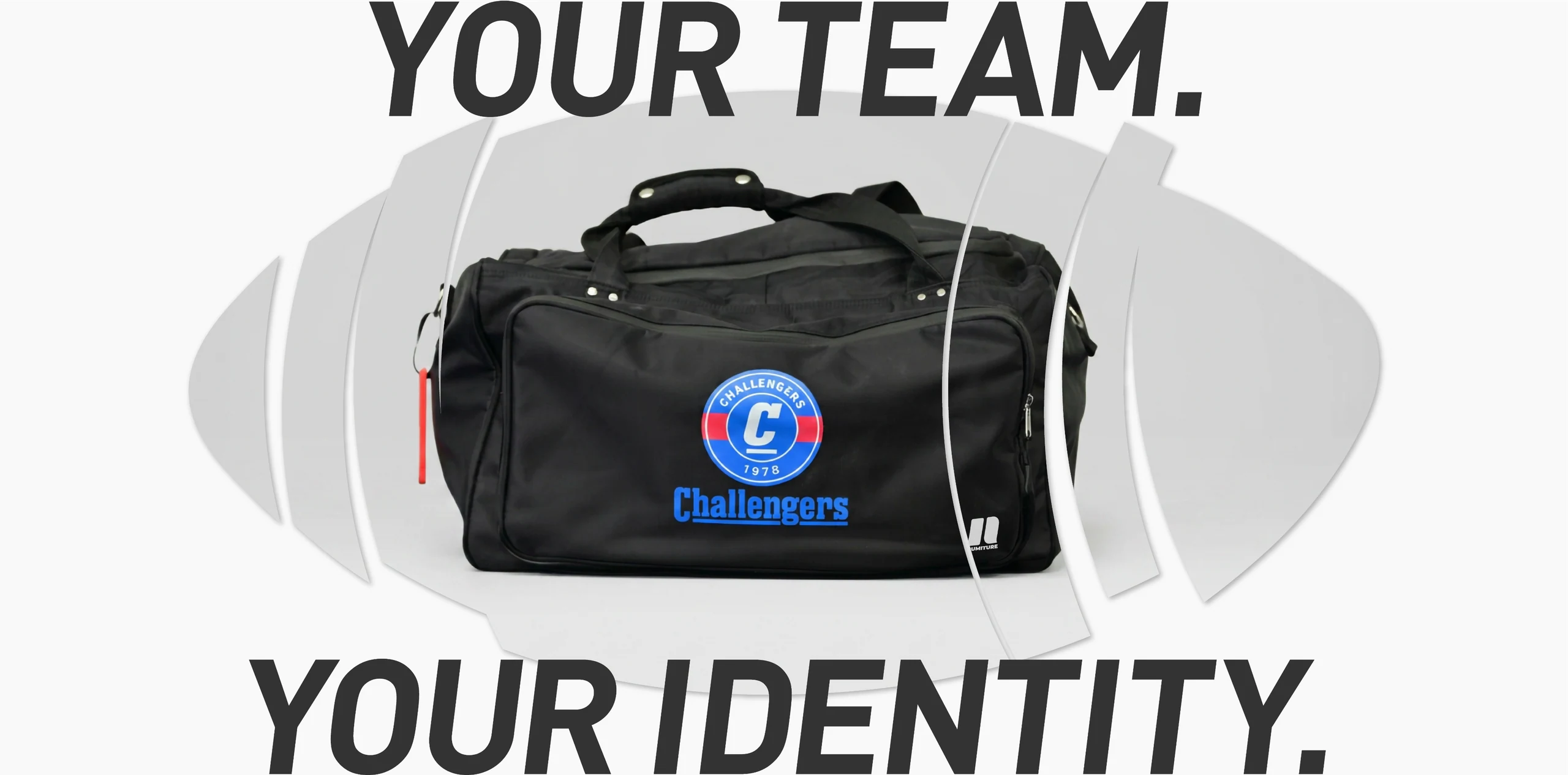 YOUR TEAM. YOUR IDENTITY. チームロゴ入りFootball Equipment Bag